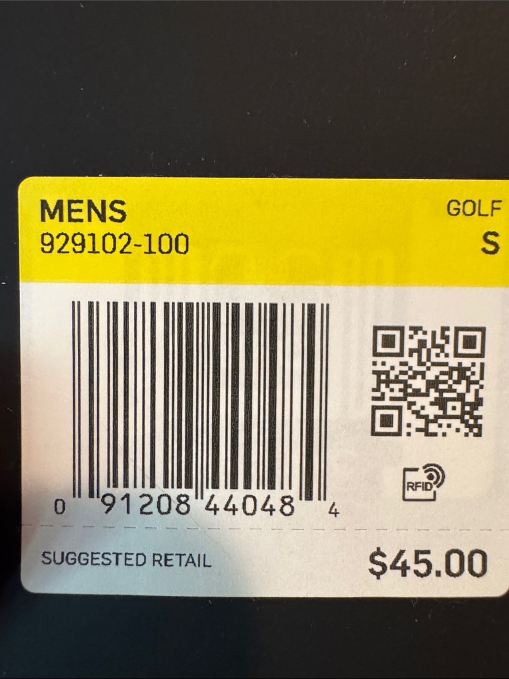 Nike White Men's Dri-FIT Polo with Gray Swoosh - Picture 7 of 7